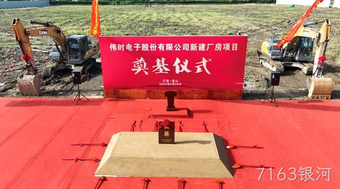7163银河背光显示模组扩建及智能显示组件新建项目奠基仪式