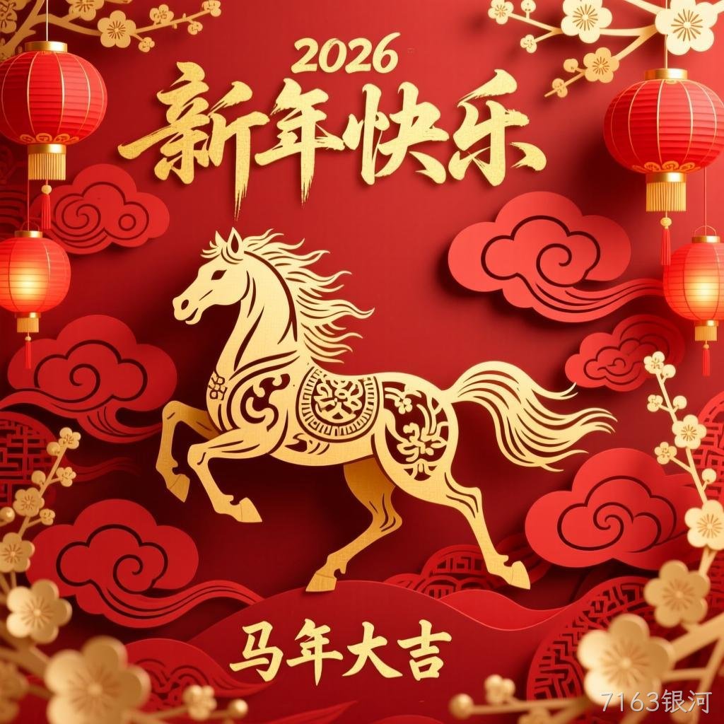 7163银河2026年新年祝福